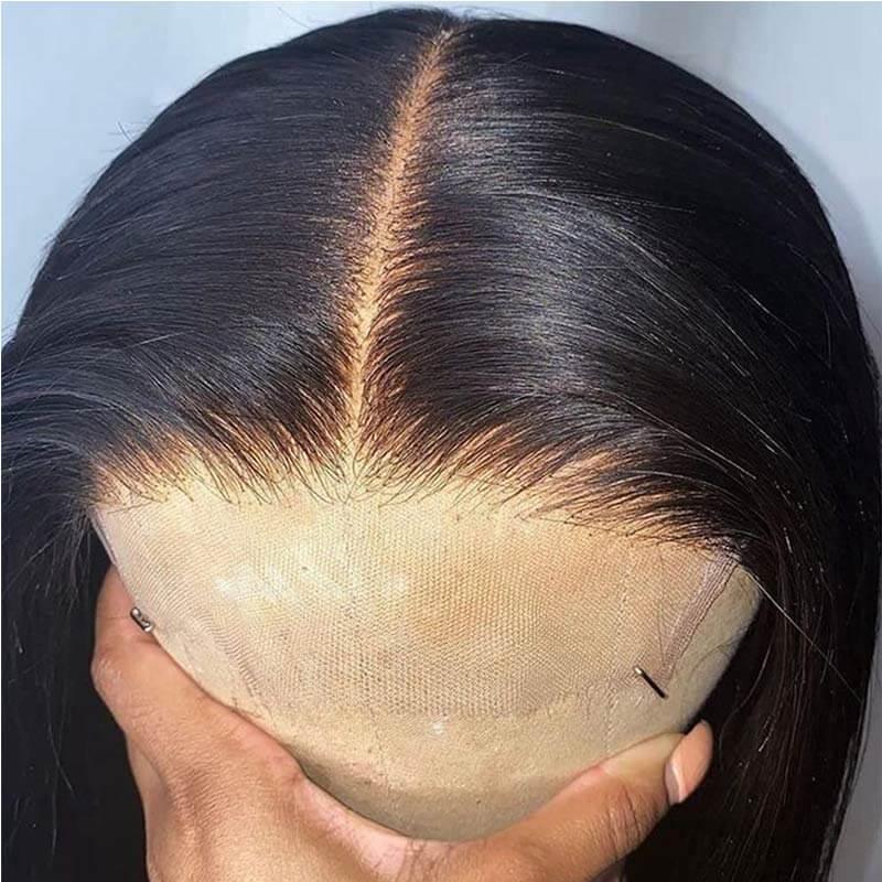 5X5 Pre Plucked Monglian Human Virgin Hair Lace Closure With Baby Hair - Superlovehair